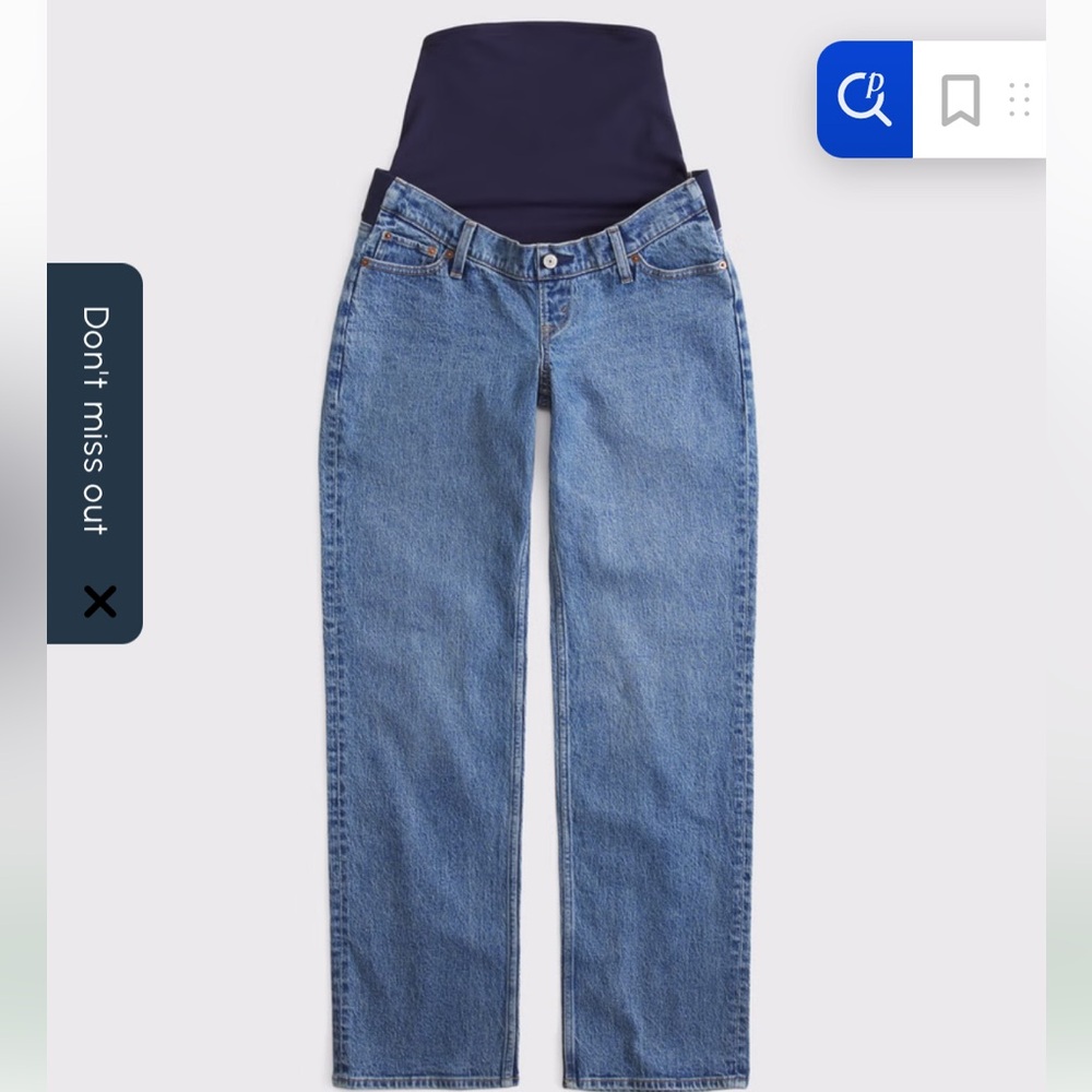 Abercrombie and fitch maternity jean